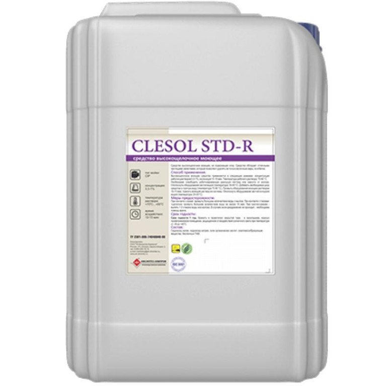 Щелочное беспенное моющее средство Clesol STD-R для мойки роботов-дояров